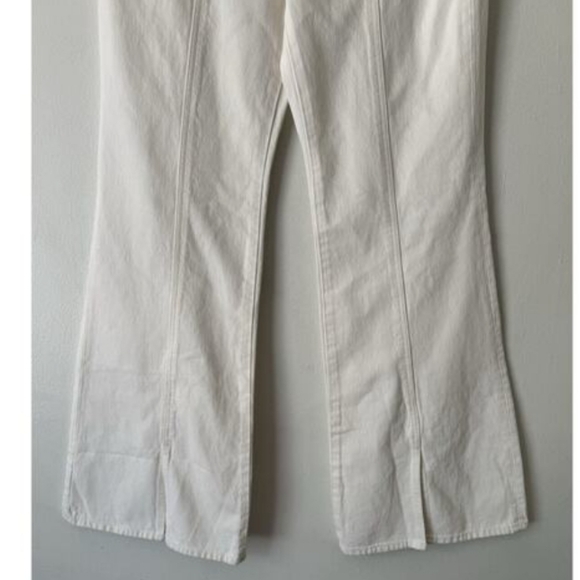 Madewell The Baggy Flare White High Waisted Jeans Women’s Size 28 - Picture 7 of 7